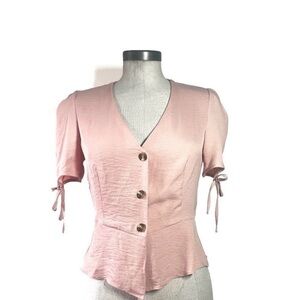 Topshop Pink Blouse in Size 8